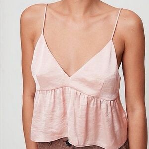 Aritizia Little Moon Blush Pink Crop Top